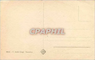 Taormina - Badia Vecchia — wydawca F. Galifi Crupi, n° 00151 — Rewers