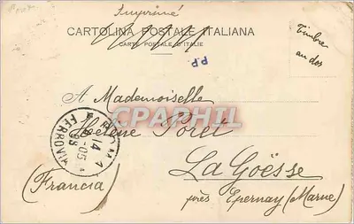 Rzym - Pantheon Agryppy — wydawca Cartolina Postale Italiana, numer serii nieodczytelny — Rewers