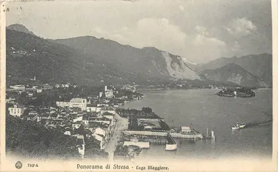 Panorama de Stresa - Lago Maggiore — Brunner & C., Como e Zürich — n° 763-A