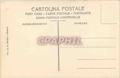 Brescia - Piazza della Cattedrale e Torre del Popolo — editor A. Pandini — Verso