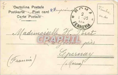 Wieża Cecylia Metelli w Rzymie — widok historyczny — Fot. R. Falb, Siena — Rewers