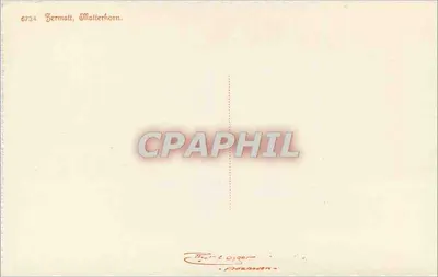 Germatt, Matterhorn — vista panorâmica — editor Probst & Oger, n° 6734 — Verso