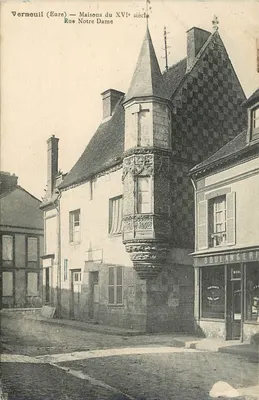 Verneuil (Eure) — Casas do século XVI — Rue Notre Dame