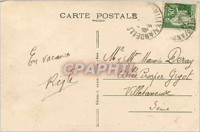 Romilly-sur-Andelle — A Côte dos Dois Amantes — Edição G. André, Vernon — Verso