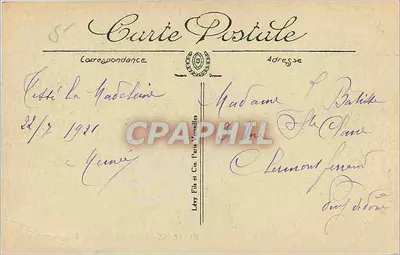 Tessé-la-Madeleine — Villa Javin — LL — Rewers