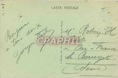 VANNES (Morbihan) — Casas do século XV da Rue des Fontaines — J. Nornis, editor — Verso