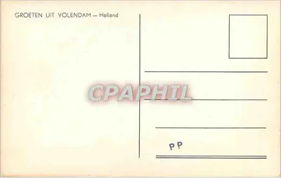 Kind met kantkraag — Volendam, Nederland — uitgever PP — Achterkant