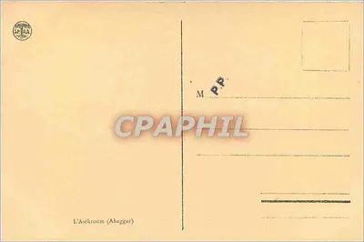 L'Asekroum (Ahaggar) — skałowa góra w pustyni — wydawca S.P.E.A. — Rewers