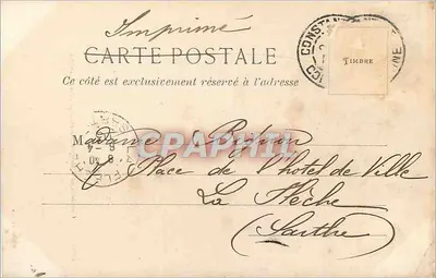Constantina - Gorges del Rhumel, las Cascadas — J. Geiser, Argelia, n°19 — Reverso