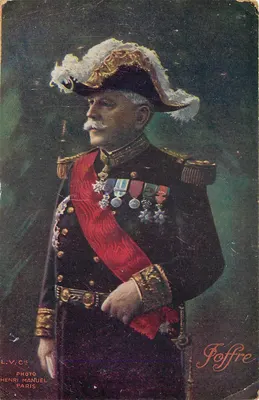 Geral Joffre — retrato militar — Foto Henri Manuel, Paris