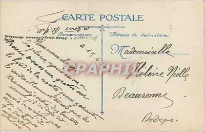 Geral Joffre — em uniforme militar decorado com ordens — Fot. Eugène Pirou, Paris — Verso