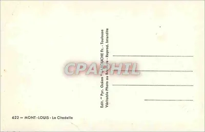 Mont-Louis — Citadella — Wyd. Océan, Toulouse — Rewers