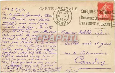 LILLE - Pałac Rameau — Wydawnictwo O. L. Lille, nr 920 — Rewers