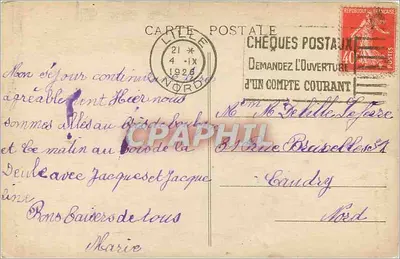 Lille - Estátua de Pasteur — Edição G. L., Lille, n°20 — Verso