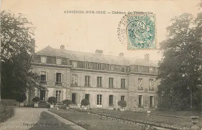 Asnières-sur-Oise — Castelo de Toutteville — Imp. fotográfica J. Frécom, Beaumont-sur-Oise