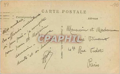 NANTES — Il Molo della Fosse e la Città visto dal Transbordatore — Editore E. Chappe, Nantes, n° 230 — Verso