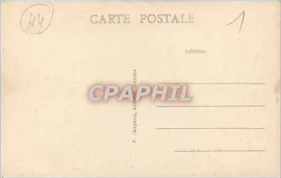NANTES — O Palácio de Justiça — G. Chapeau, editor Nantes, n° 487 — Verso