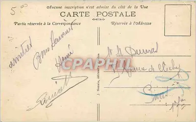 Nantes — A Place de la Duchesse-Anne e a Avenue Carnot — J. Nozaïs, editor, n° 858 — Verso