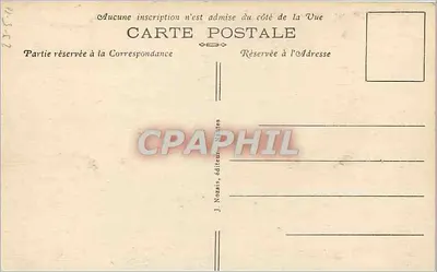 NANTES — Cour intérieure du Château — Le Grand Logis — J. Nozais, editor Nantes — Verso