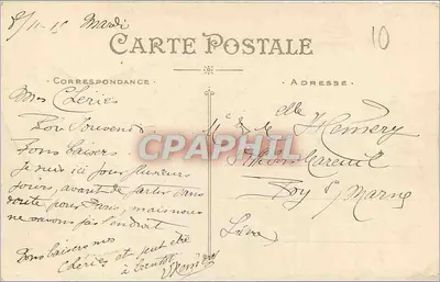 NANTES — Nachtbild über den Tort — Artaud et Nozais, Nantes, n°598 — Rückseite