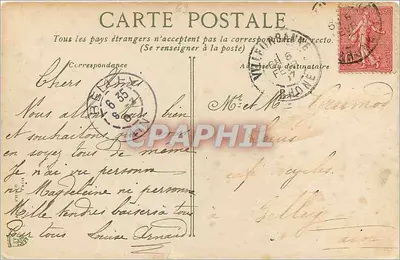 Lyon. Katedra Fourvières. Widok z Wieży Metalowej — wydawca L. P. C. B. — Rewers