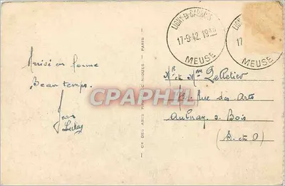 LIGNY-en-BARROIS — Vista geral — Editor: C.A. dos Artes Fenícias, n°10 — Verso