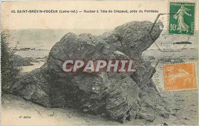 Saint-Brevin-l'Océan (Loire-Inf.) — Rocha da Cabeça de Sapo, perto do Pointeau — 6º mille