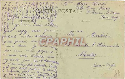 Saint-Brevin-l'Océan (Loire-Inf.) — Rocha da Cabeça de Sapo, perto do Pointeau — 6º mille — Verso