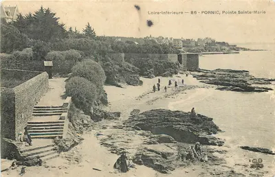 PORNIC, Ponta Sainte-Marie — Loire-Inférieure — editor M.T. n°86