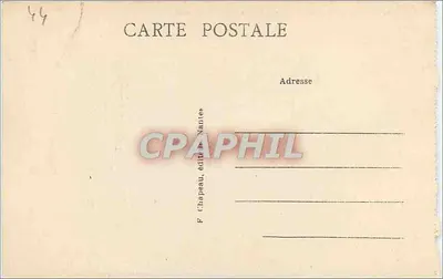 Le Croisic (Loire-Inf.) — Rochos na Grande Côte — Fr. Chapeau, editor Nantes — Verso