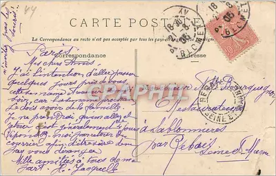 Le Croisic (L.-I.) — L'Estacade — Phototype Vassellhore Nuitos — Verso