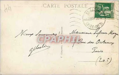 Saint-Nazaire (Loire-Inf.) — Rocher do Leão em Bonne-Anse — série II18 — Verso