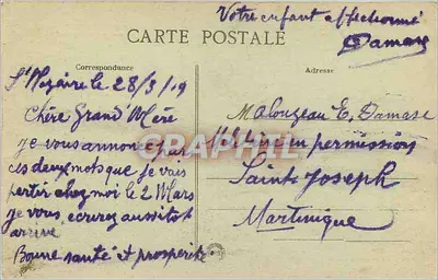 O "Lutetia" em Saint-Nazaire — Estaleiros da Atlântida — 1915 — Verso