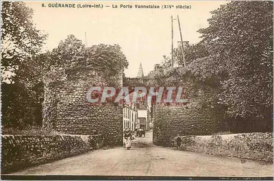 Guérande (Loire-Inf.) — A Porta Vannetaise (século XIV) — F. Chapean, Nantes