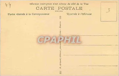 Guérande — Porte Saint-Michel — G. Artaud, éditeur, Avenue des Clos - Nantes — Verso