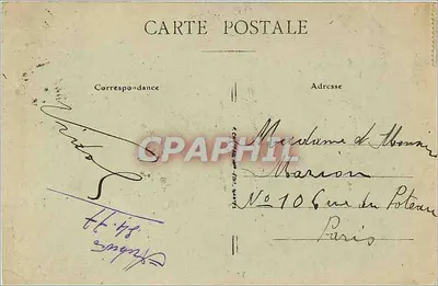 NANTES — Beeld van generaal Mellinet — 78 — Achterkant