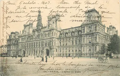 Paris — O Hotel de Ville — editor Paris, n° 56