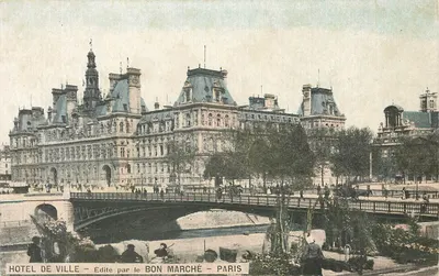 Hôtel de Ville — Paris — Editado pelo Bon Marché — número de série não visível