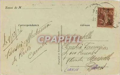 Paryż — Mały Pałac na Champs-Élysées — A. P. n°73 — Rewers