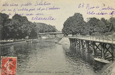 L'Isle-Adam (S.-et-O.) — O Grande Ponte — editor não identificado, número de série não visível