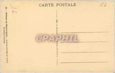 Abbaye de Rebaymont — Wnętrze sali kapitularnej — Wyd. G. Barrault, Vannes (S. et O.) — Rewers