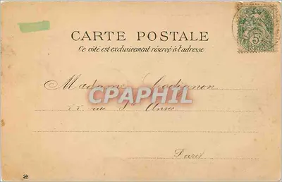 ÉCOUEN — O CASTELO (M. H.) — "Les Environs de Paris" — Verso