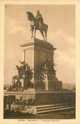 Rzym — Pomnik Giuseppe Garibaldi — numer seryjny E.G.D.V.