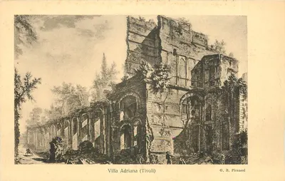 Villa Adriana (Tivoli) — gravura de G. B. Piranesi — edição 'Astro'