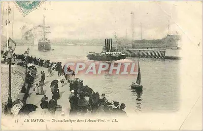 Le Havre — Transatlântico no Anteporte — LL. n°34