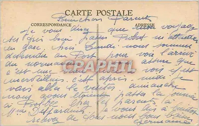 Sainte-Adresse — Widok panoramiczny — wydawca B.D. nr 205 — Rewers