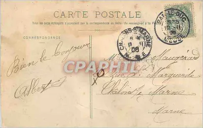 BAR-le-DUC - Vista geral (Cidade Baixa) - Editor Laurent-Beau & Cie — Verso
