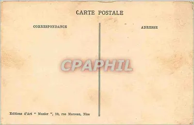 Nizza — Kade van de Verenigde Staten en de Mont-Boron — Foto Munier — Achterkant