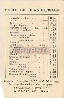 Lavanderia Gros e de Fin — G. BOURGEOIS — LE PECQ (S.-&-O.) — Verso