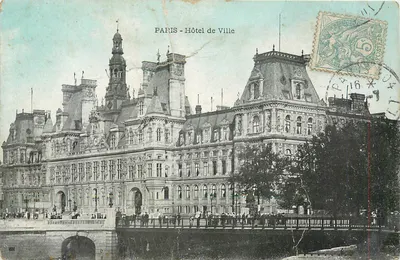 PARIS - Hotel de Ville — vista panorâmica — editor não visível